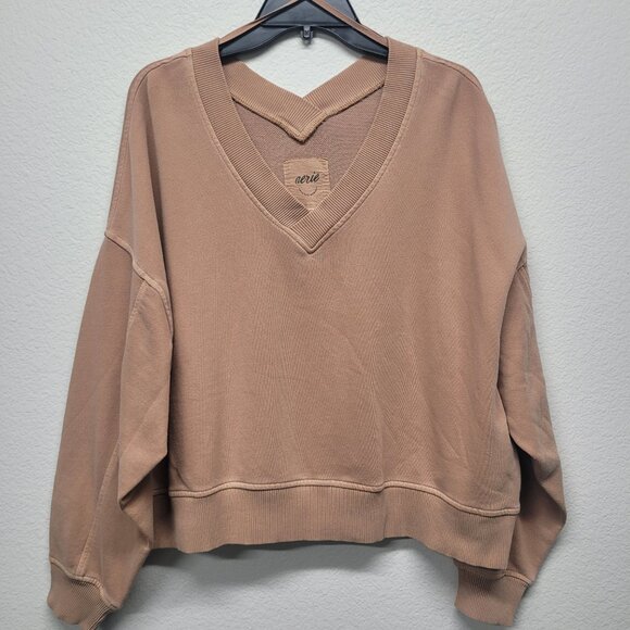 aerie Tops - Aerie House Party Sweatershirt BROWN